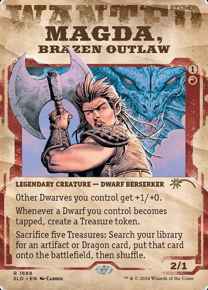 Magda, Brazen Outlaw [#1688] (SLD-R-FOIL) Wanted Poster