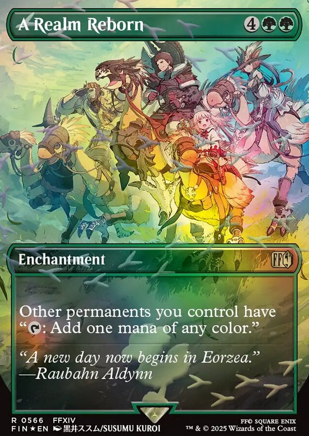 A Realm Reborn [ #0566 Borderless Chocobo Track Foil ] (FIN-R)