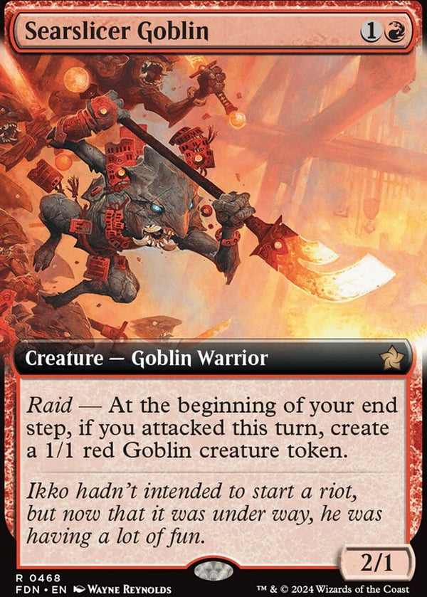 Searslicer Goblin [#0468 Extended Art] (FDN-R-FOIL)