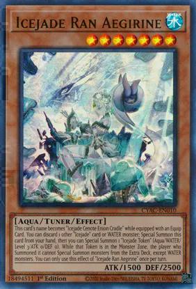 Icejade Ran Aegirine (CYAC-EN010) Ultra Rare - Near Mint 1st Edition