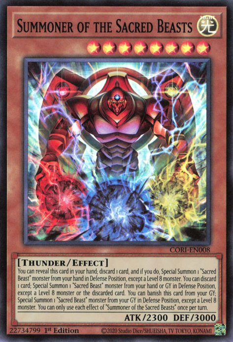 Summoner of the Sacred Beasts (CORI-EN008)