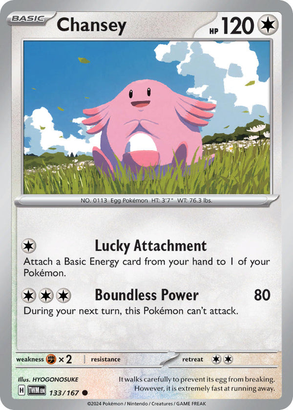 Chansey - 133/167 (TWM) Common - Near Mint