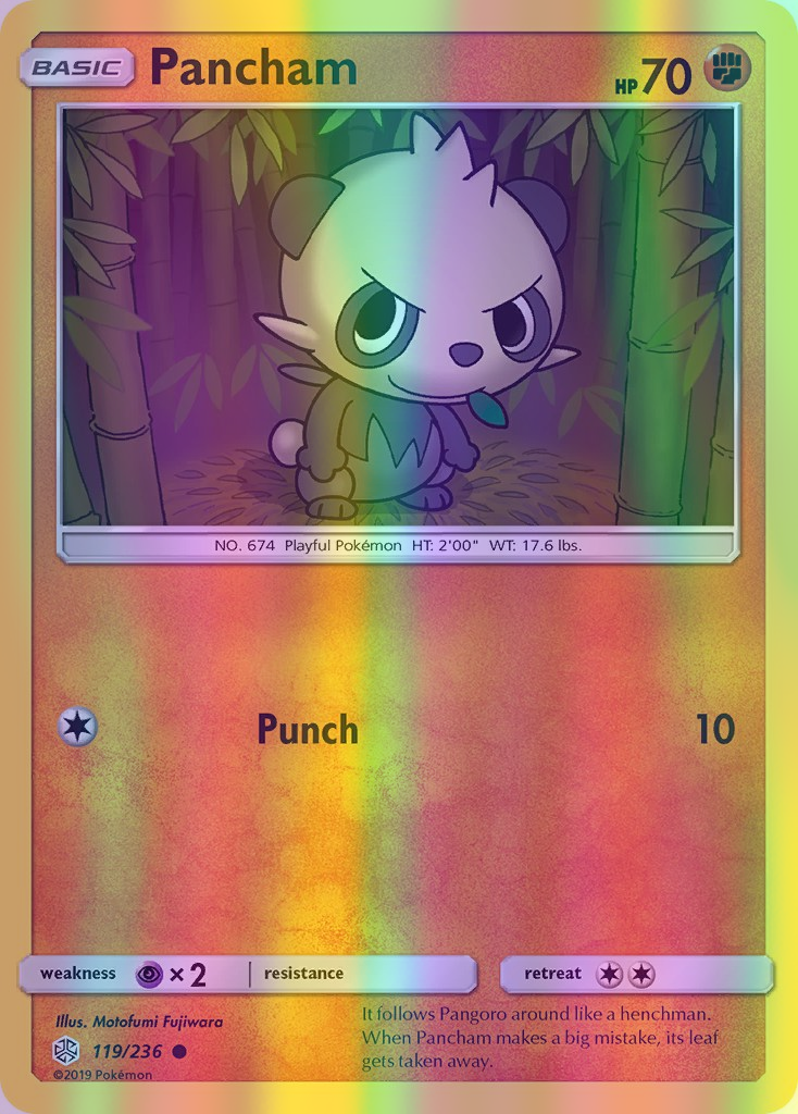 Pancham - 119/236 (CEC) Common - Near Mint Reverse Holofoil