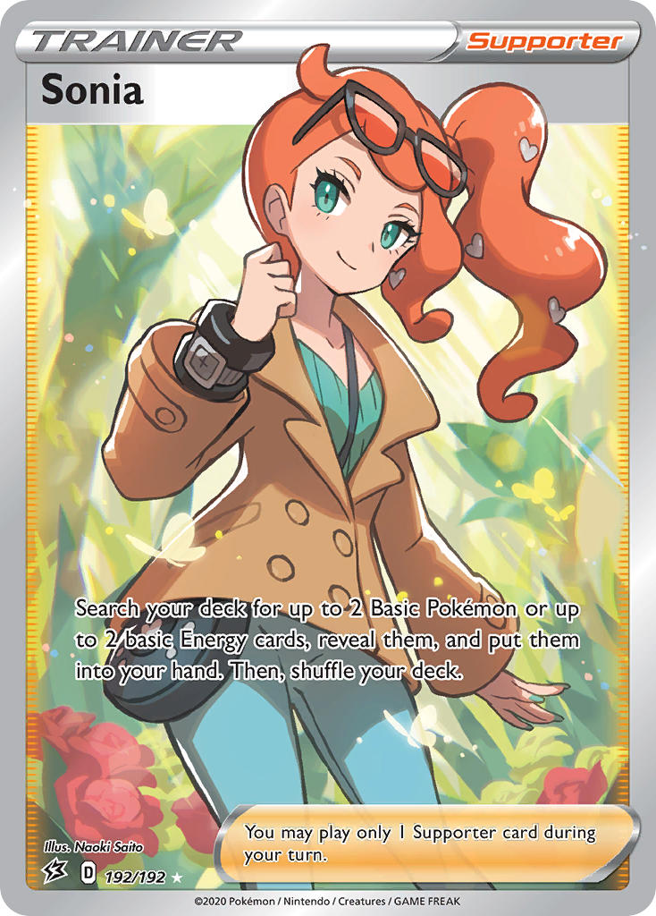 Sonia (Full Art) - 192/192 (SWSH02) Ultra Rare - Near Mint Holofoil