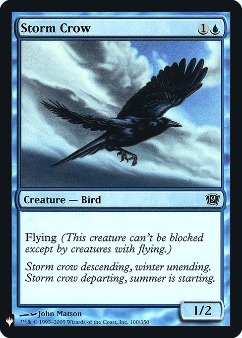 Storm Crow [Mystery Booster Retail Foils #031] (9ED-C-FOIL)