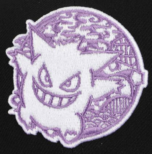 Pokemon Gengar Embroidered Flat Bill Snapback Hat