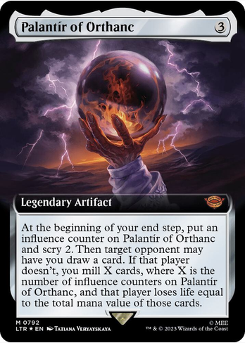 Palantir of Orthanc [#0792 Extended Surge Foil] (LTR-M)
