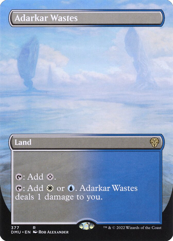 Adarkar Wastes [#377 Alternate-Art Borderless] (DMU-R-FOIL)