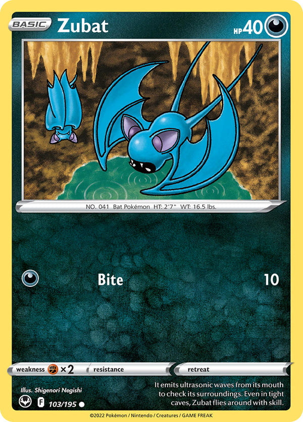 Zubat - 103/195 (SWSH12) Common - Near Mint