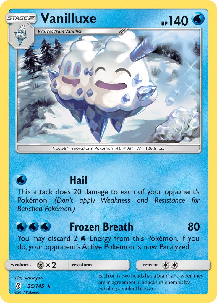 Vanilluxe - 035/145 (SM:GRI) Rare - Near Mint