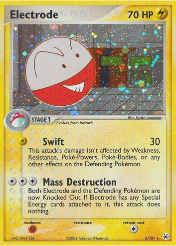 Electrode - 005/101 (HL) Rare - Light Play Holofoil