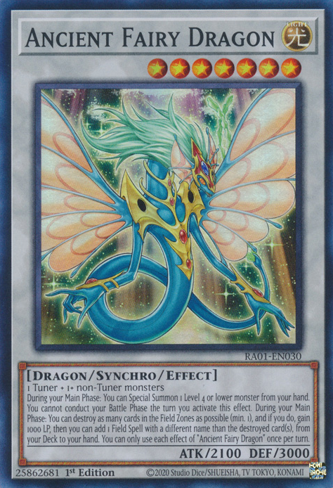 Ancient Fairy Dragon (RA01-EN030) Super Rare - Near Mint 1st Edition