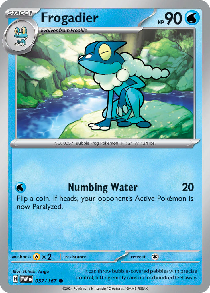 Frogadier - 057/167 (TWM) Common - Near Mint