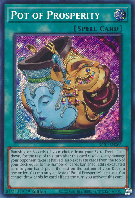 Pot of Prosperity (RA01-EN066) Secret Rare - Near Mint 1st Edition