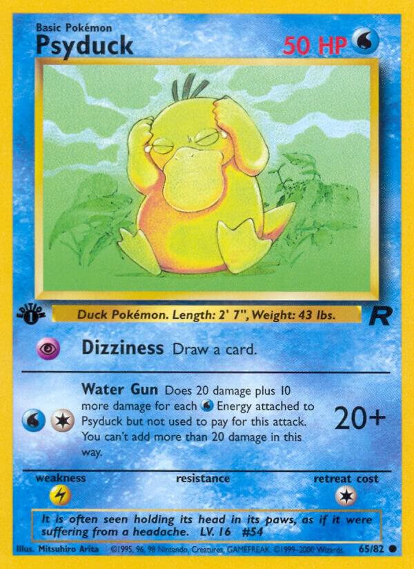 Psyduck 65/82 (TR) Common - Moderate Play - 1st Edition