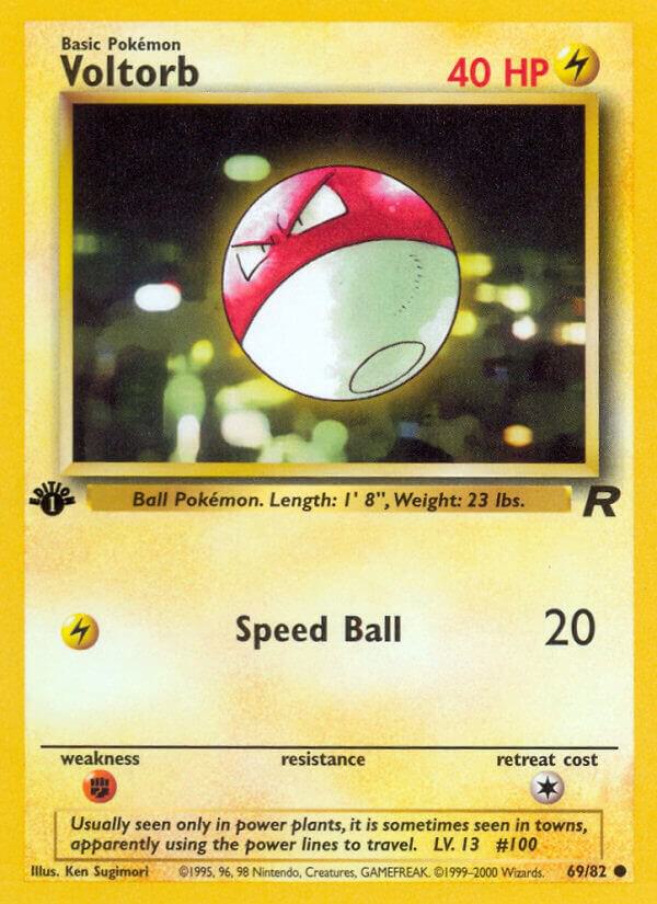 Voltorb 69/82 (TR) Common - Near Mint 1st Edition