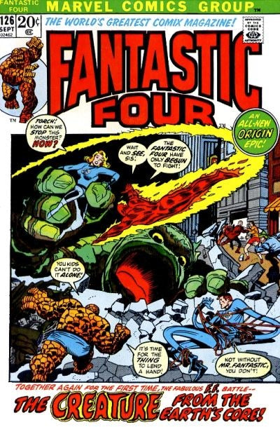 Fantastic Four (1961 Series) #126 (6.0) Cover homage to FF #1, FF Origin Recap