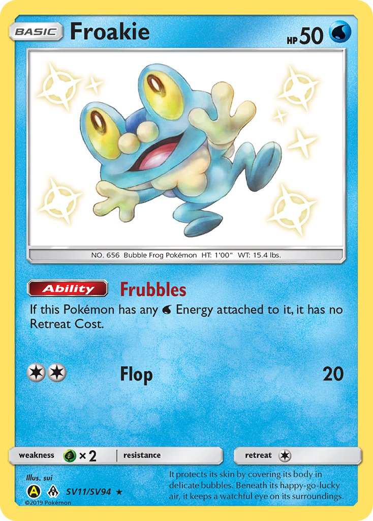 Froakie - SV11/SV94 (HIF:SV) Shiny Holo Rare - Near Mint Holofoil