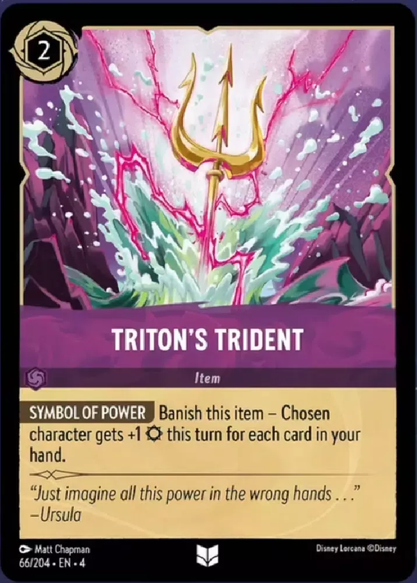 Triton's Trident (Ursula's Return 066/204) Uncommon - Near Mint