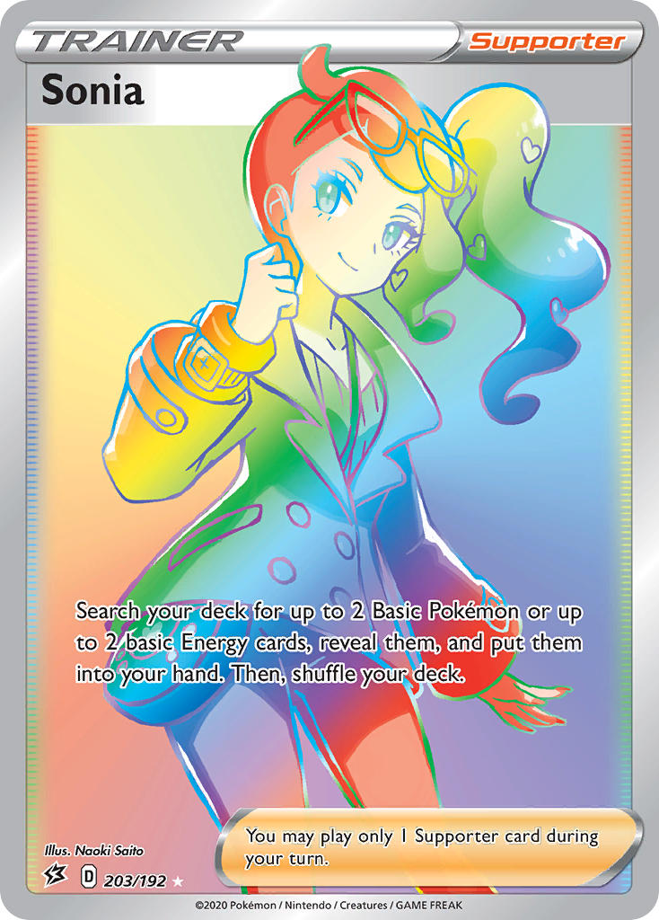 Sonia (Secret) - 203/192 (SWSH02) Secret Rare - Near Mint Holofoil