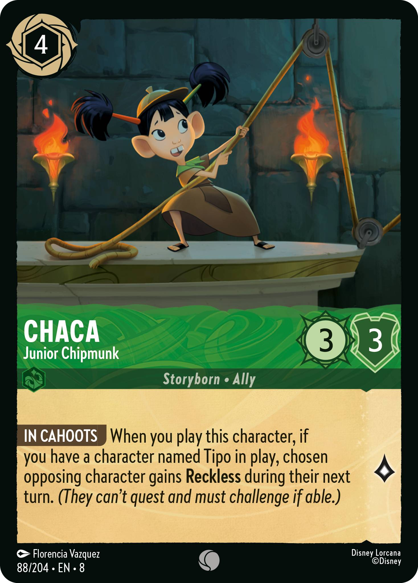Chaca - Junior Chipmunk (Reign of Jafar - 088/204 ) Common