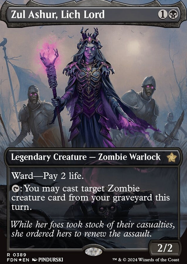 Zul Ashur, Lich Lord [#0389 Mana Foil] (FDN-R)