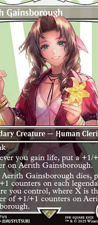 Aerith Gainsborough [ #0519 Surge Foil Borderless Alternate Art ] (FIN-R)