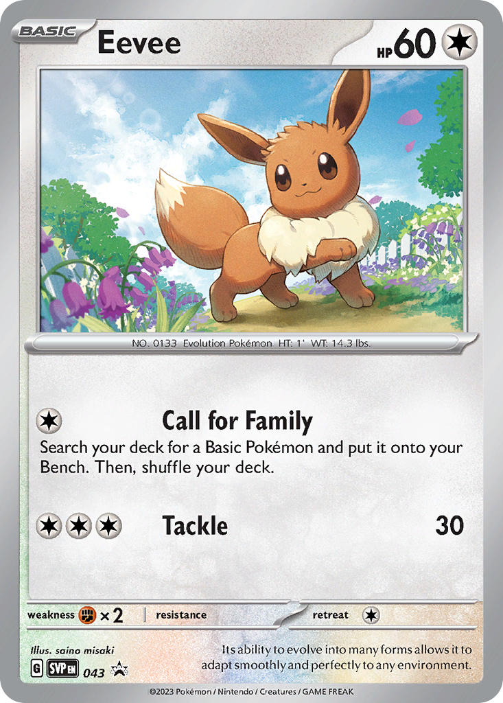 Eevee - 43 (SVP) Promo - Near Mint Holofoil