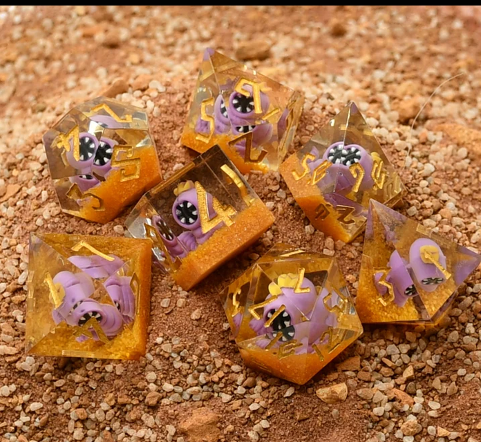 SMARSH Sharp-Edged Resin Dice Set | Tales From the Stinky Dragon x MMG