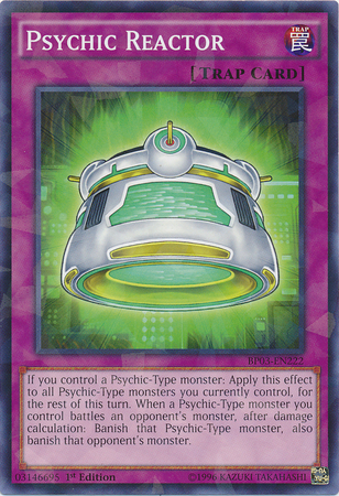 Psychic Reactor (Shatterfoil) (BP03-EN222) Shatterfoil Rare - Near Mint 1st Edition