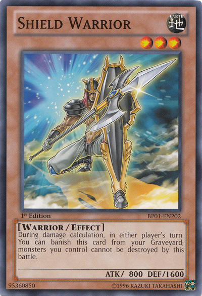 Shield Warrior (BP01-EN202) Common - Near Mint 1st Edition