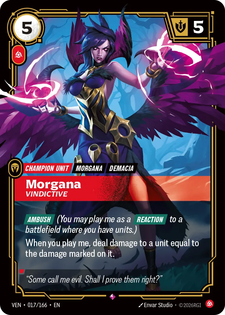 Morgana, Vindictive - 017/166 (VEN) Rare