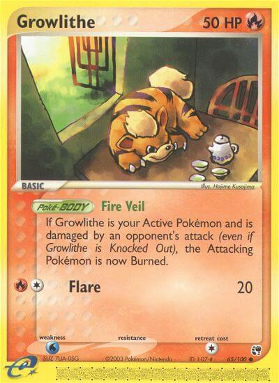 Growlithe - 65/100  (SS) Common Near Mint