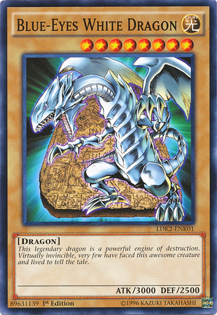 Blue-Eyes White Dragon (Version 4) (LDK2-ENK01) Common - Near Mint 1st Edition