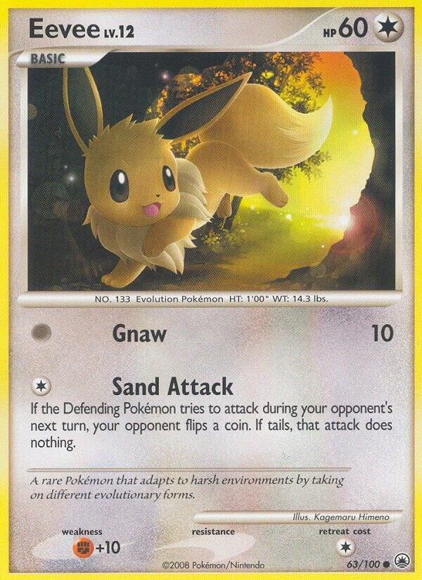 Eevee - 63/100 (MD) Common - Damaged
