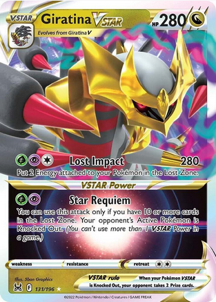 Giratina VSTAR - 131/196 (SWSH11) Ultra Rare - Moderate Play Holofoil