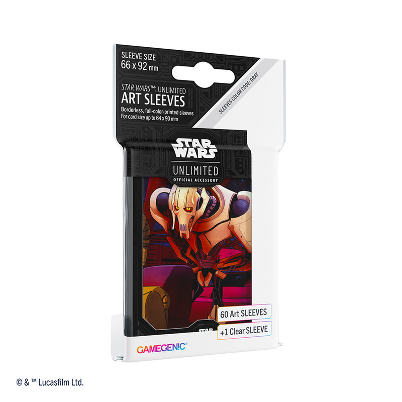 GameGenic: Star Wars: Unlimited Art Sleeves - General Grievous (Grey 60ct +1)