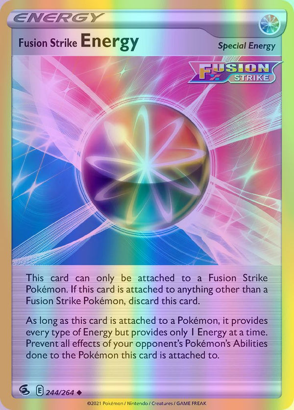 Fusion Strike Energy - 244/264 (SWSH08) Uncommon - Near Mint Reverse Holofoil