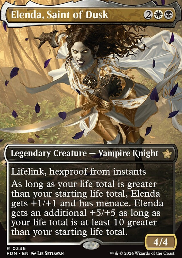 Elenda, Saint of Dusk [#0346 Borderless] (FDN-R)