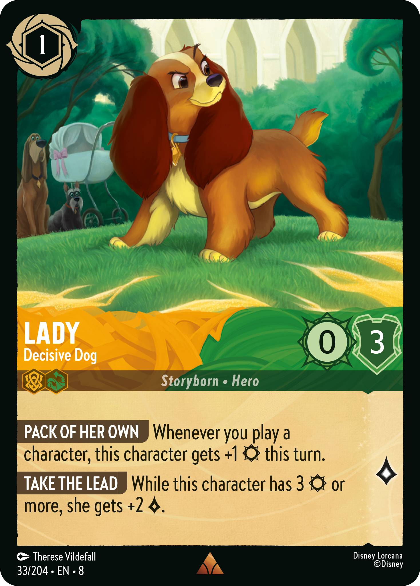 Lady - Decisive Dog (Reign of Jafar - 033/204 ) Rare