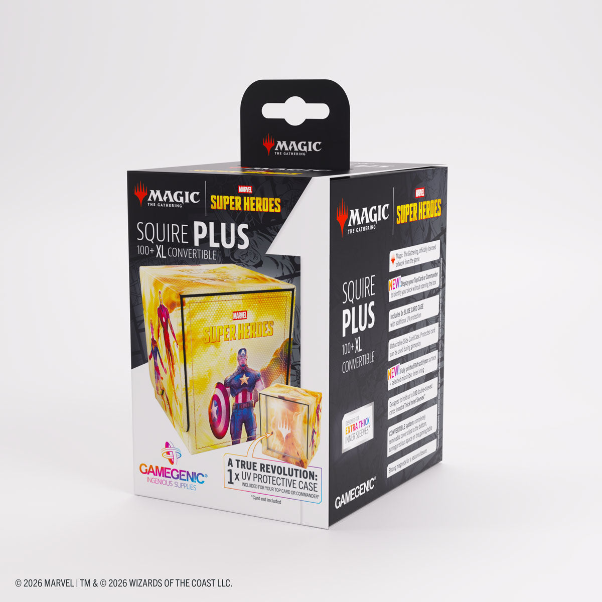 GameGenic: Deck Box - Squire Plus 100+ XL Convertible: MTG: Marvel Super Heroes - Door of Destinies