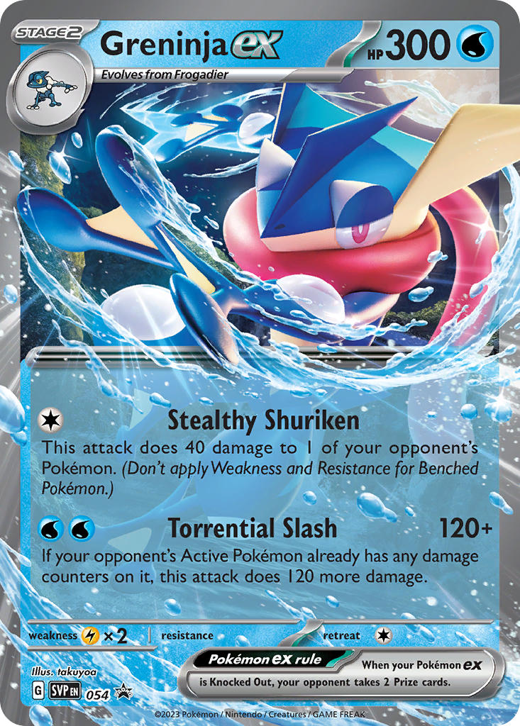 Greninja ex - 54 (SVP) Promo - Near Mint Holofoil