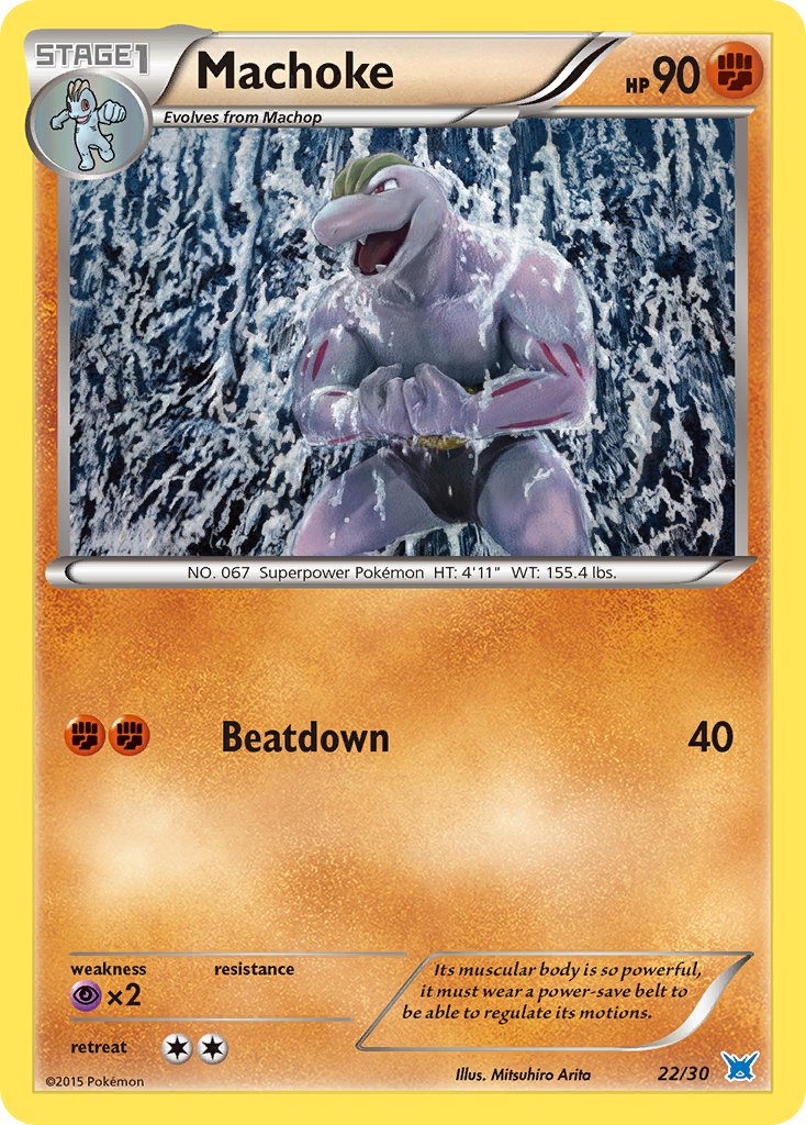 Machoke - 22/30 (TK8O) Common - Near Mint
