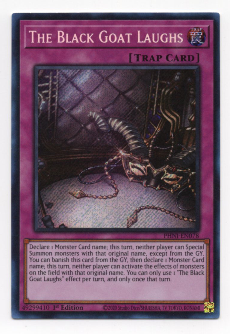 The Black Goat Laughs (PHNI-EN078) Secret Rare - Near Mint 1st Edition