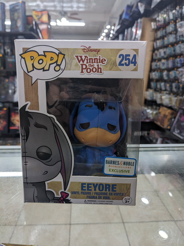 POP Figure: Disney Winnie the Pooh #0254 - Eeyore (Blue, Barnes and Noble Exclusive) Damaged Box