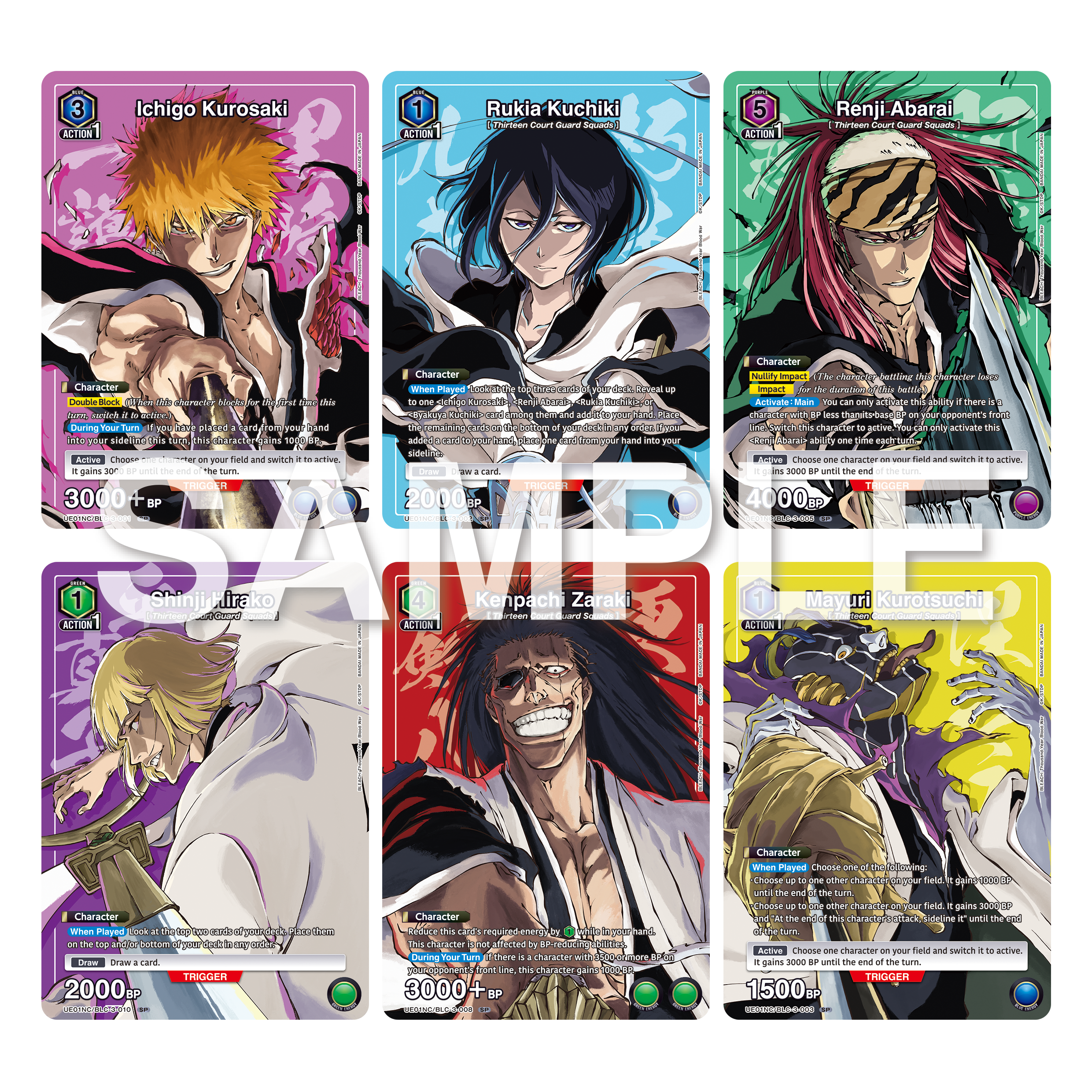 Union Arena TCG: Bleach: Thousand-Year Blood War - New Card Selection
