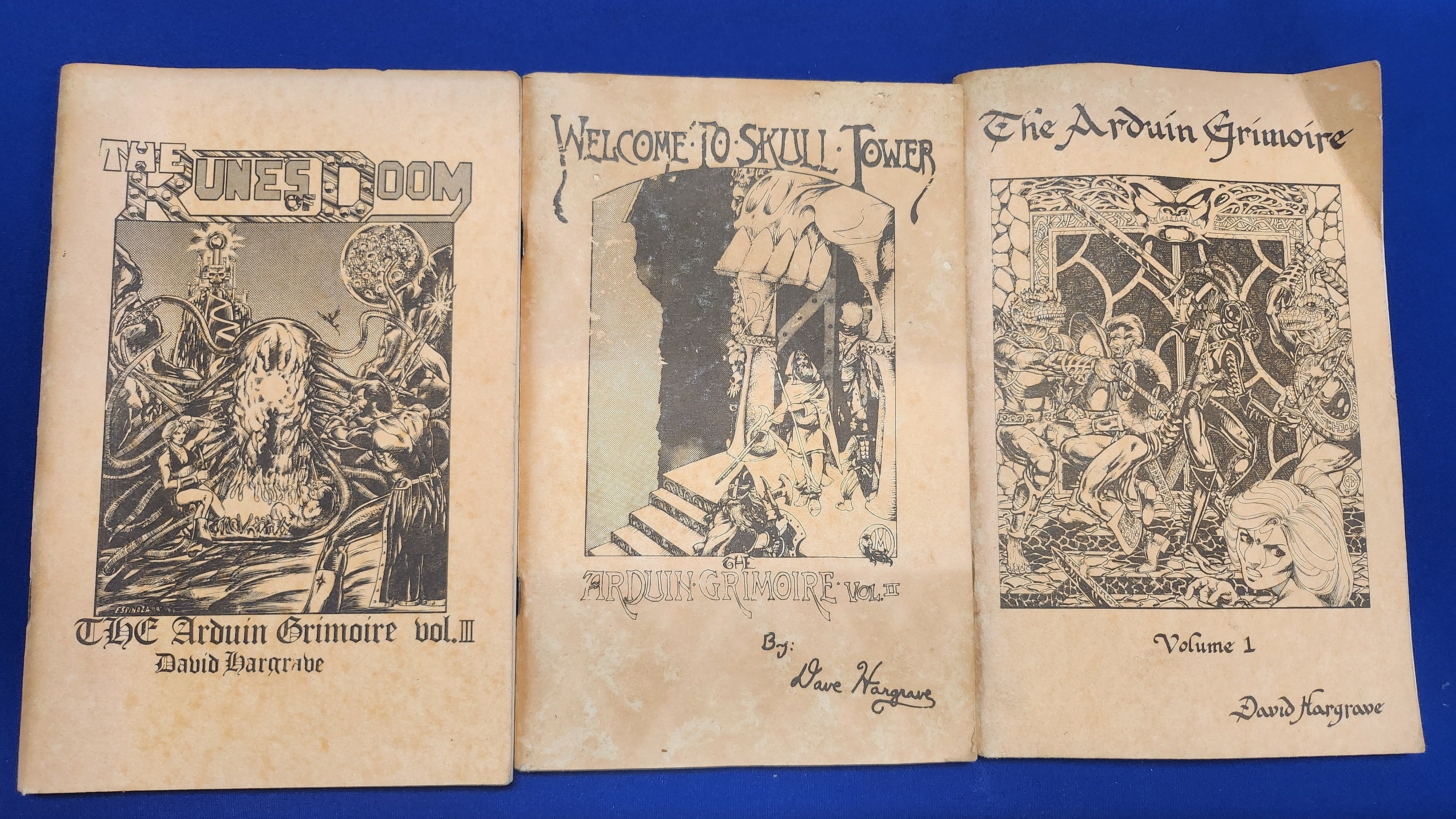 D&D Supplement (1977) David Hargrave's The Arduin Grimoire Lot (Vol. 1-3) (USED)