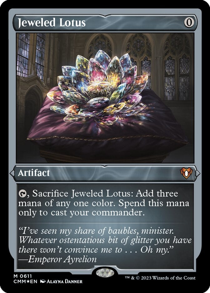 Jeweled Lotus [#0611 Etched Foil] (CMM-M)