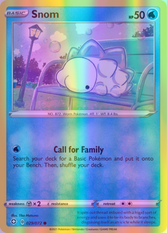 Snom - 029/072 (SHF) Common - Near Mint Reverse Holofoil