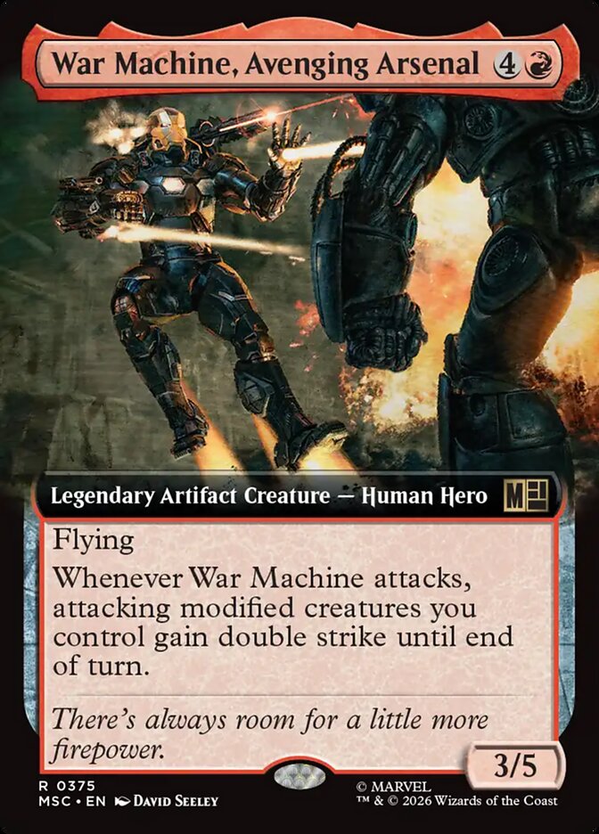 War Machine, Avenging Arsenal [ #0375 Extended Art ] (MSC-R)